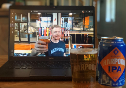 Cicerone Led Beer Tasting on laptop