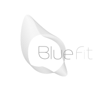 Logo of BlueFit gym business chain