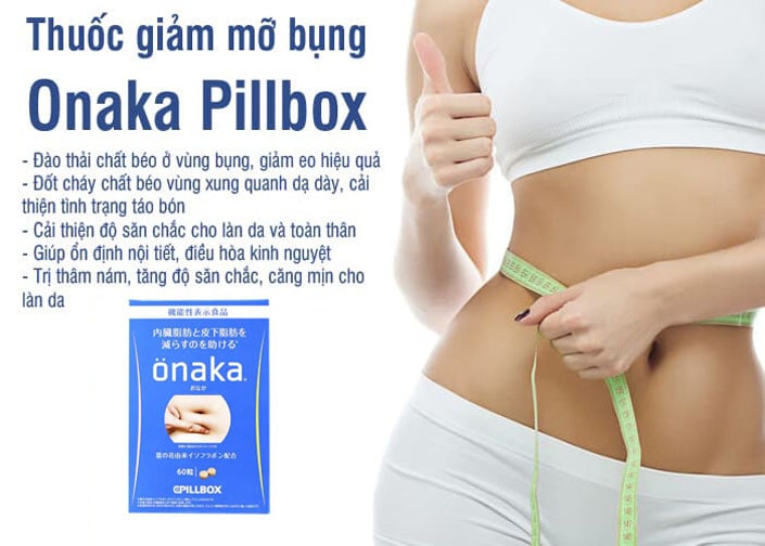 Thuốc giảm mỡ bụng Onaka Pillbox Nhật Bản