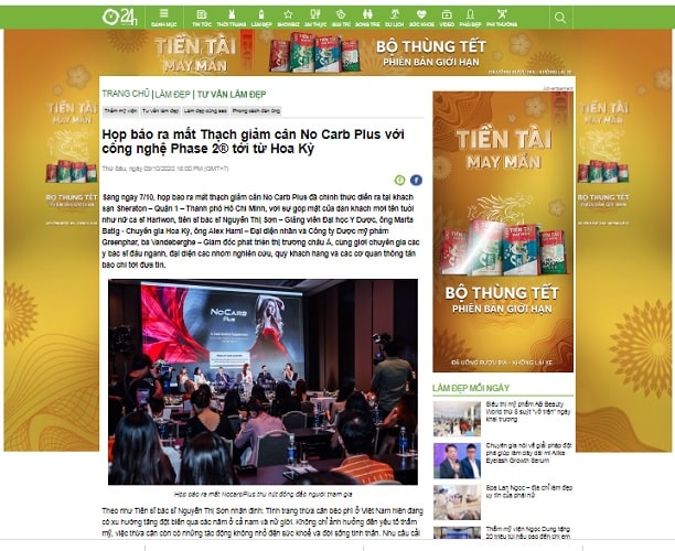 Review thạch giảm cân Nocarb Plus báo 24H
