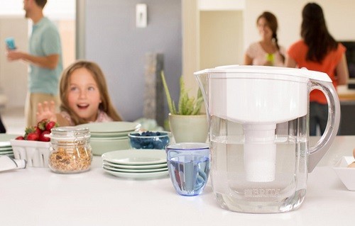 Water Filtration Pitcher On Table