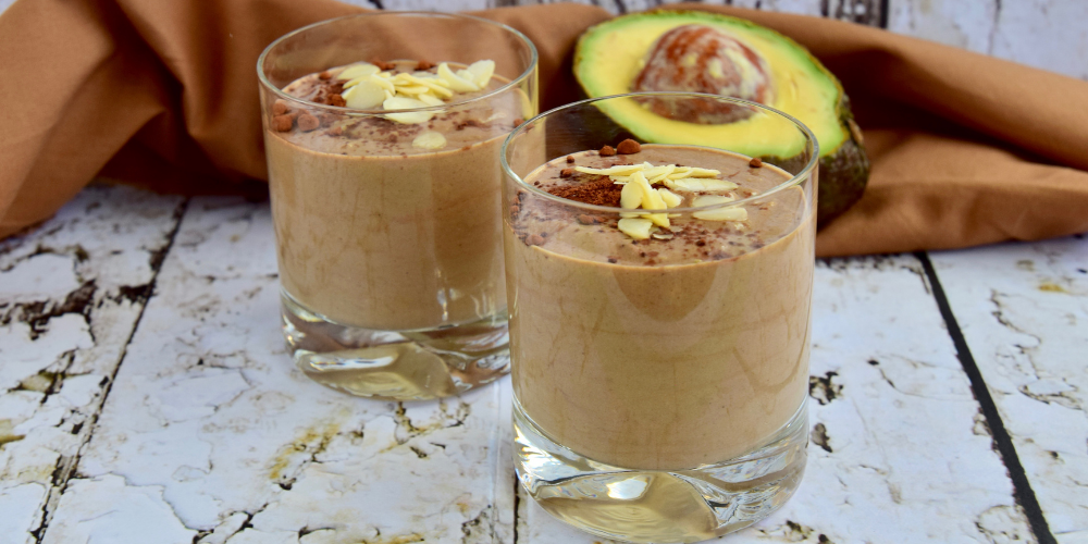 A Photo Of Chocolate And Avocado Smoothie