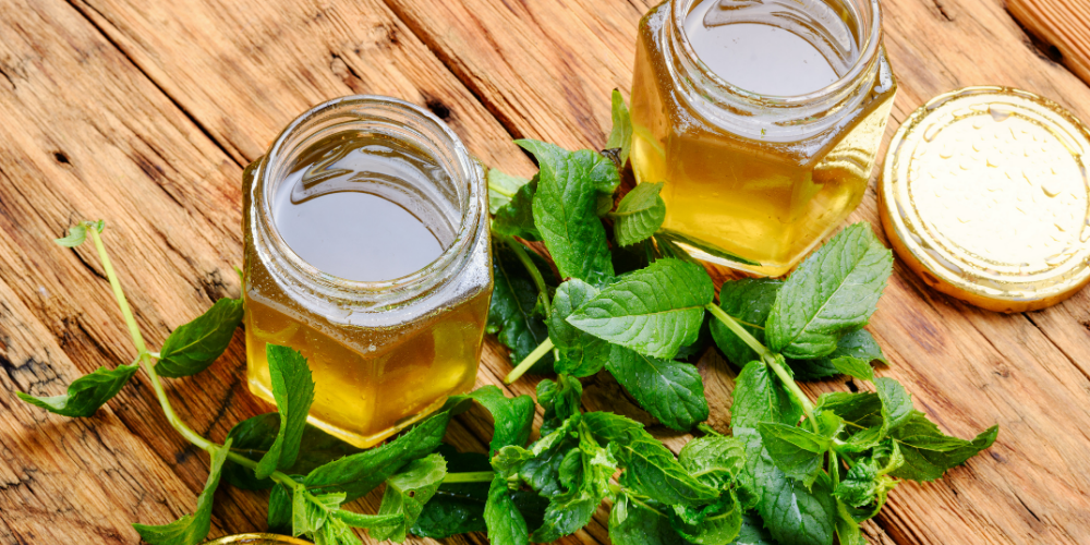 A Photo Of Spearmint Leaves