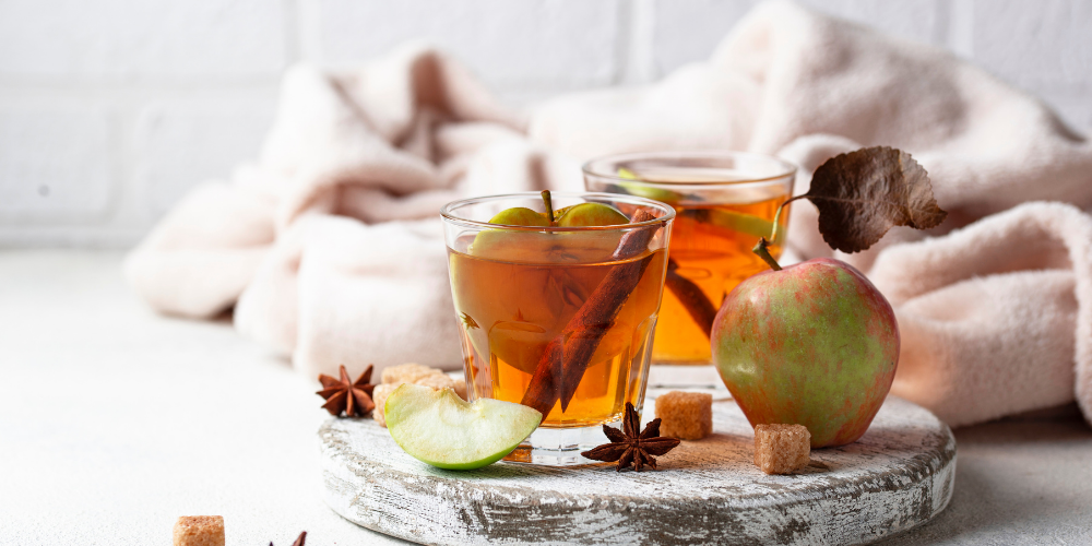A Glass Of Spicy Apple Cider Drink