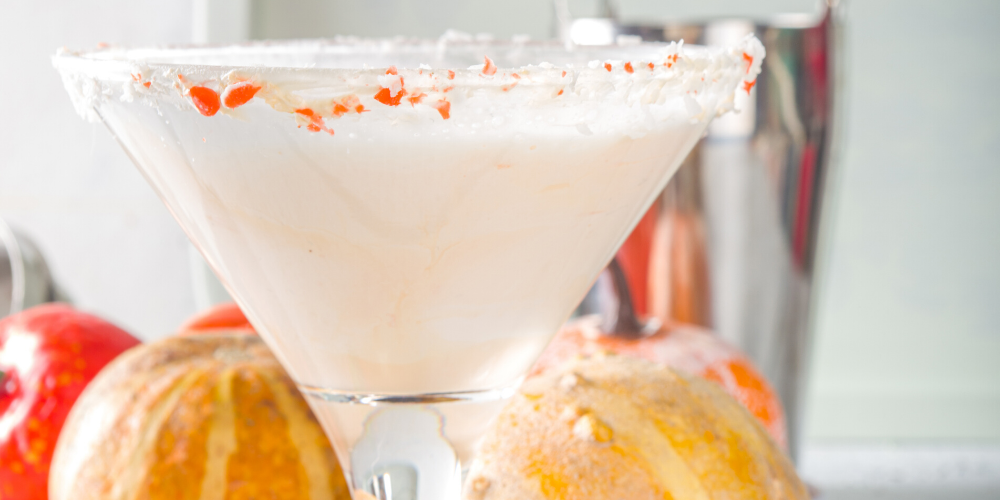 A Glass Of Alcohol-Free Pumpkin Baileys Martini