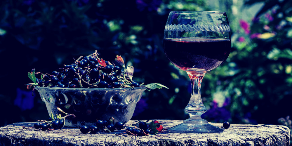 A Glass Of Dracula’s Blackcurrant Cordial Drink