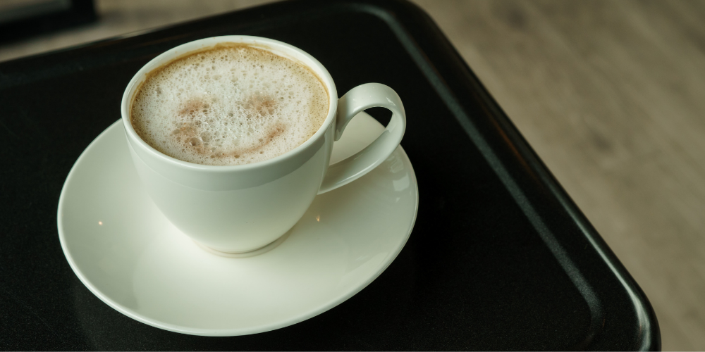 A Cup Of Soy Latte Or Almond Latte