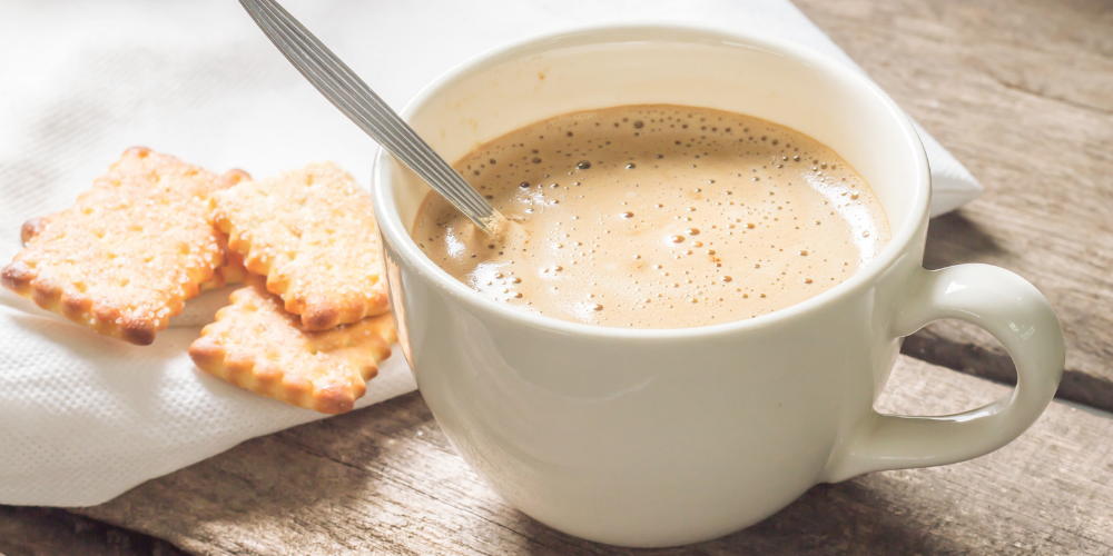 A Cup Of Creamy Coffee