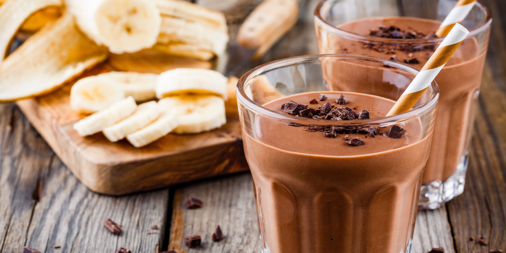 A Photo Of A Dark Chocolate Smoothie