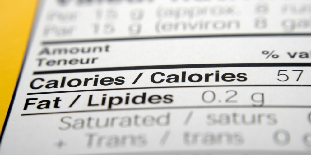 A Photo Of Calorie Count In Sparkling Ice