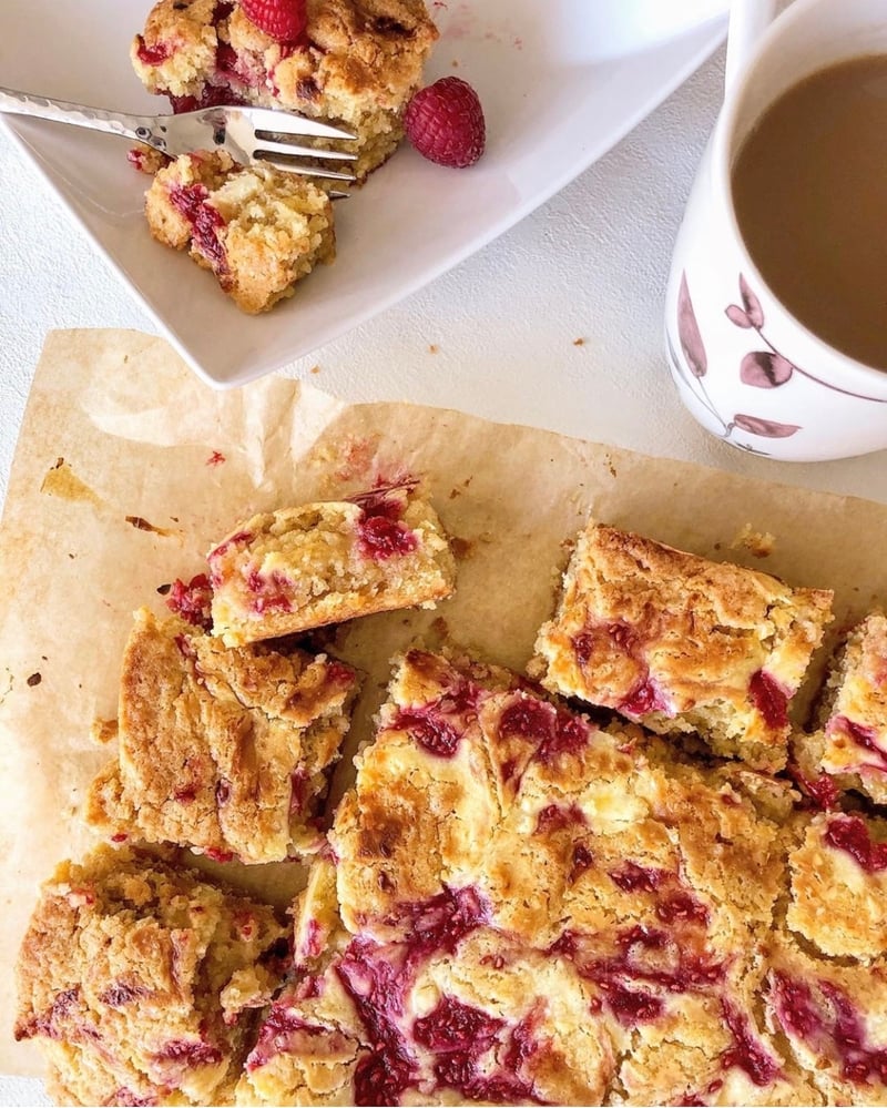 Raspberry Blondies Recipe Katie Cooks