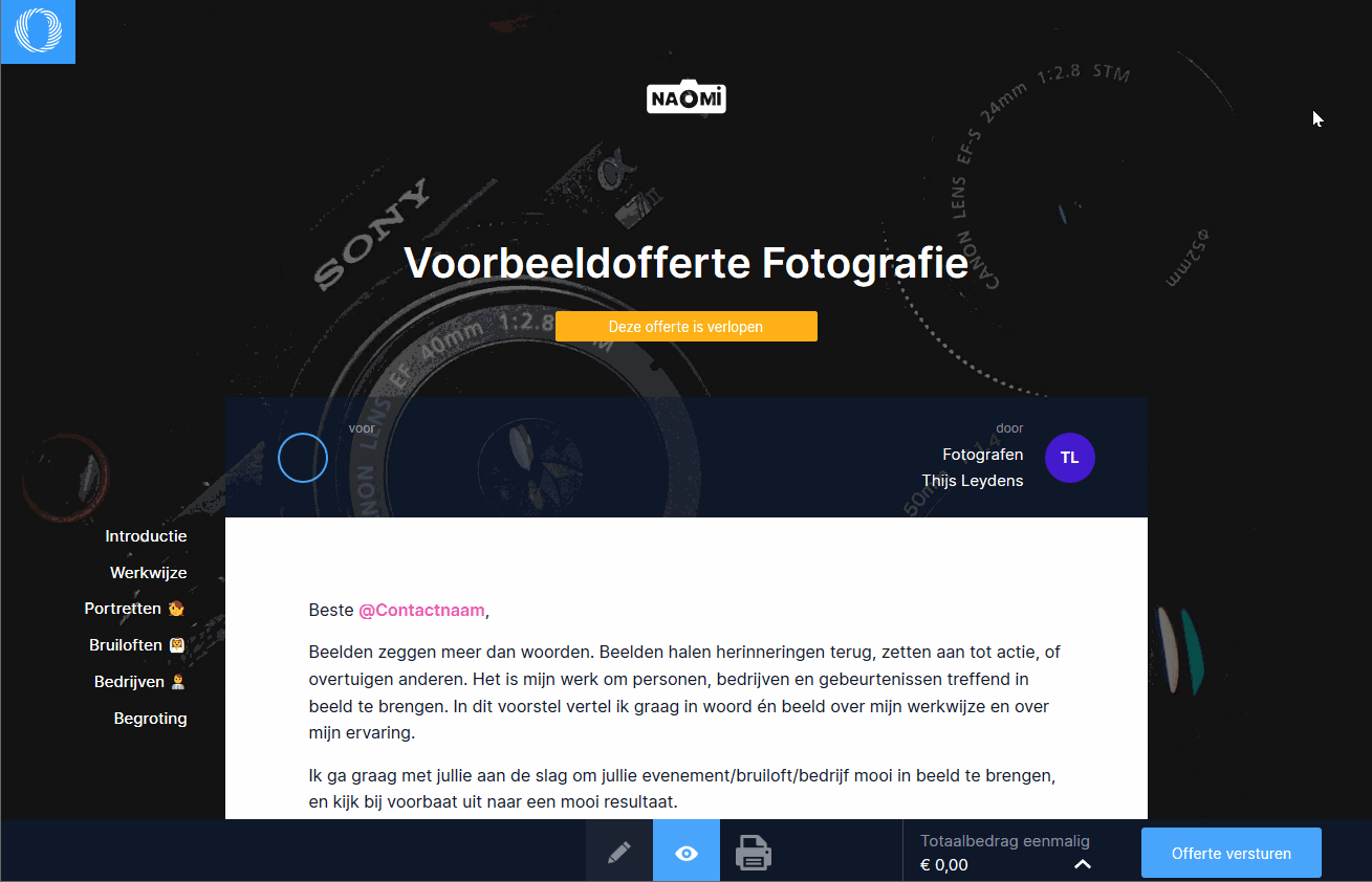 Offri digitale offertes