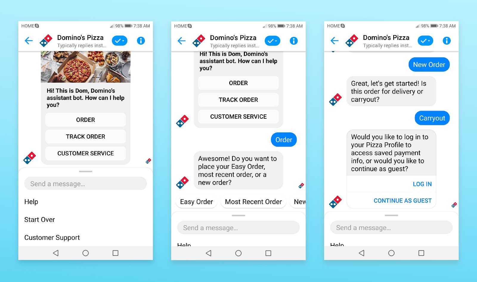 Domino’s Pizza’s Chatbot