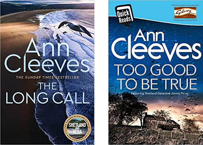 Image Shows book covers by Ann Cleeves