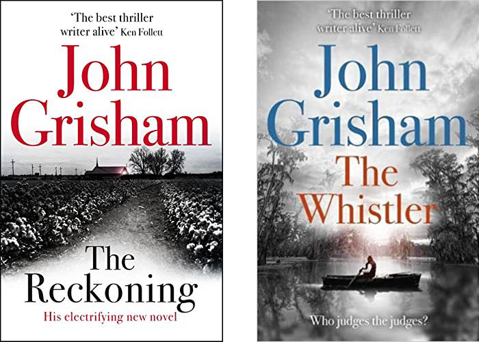 Image shows covers of books by John Grisham