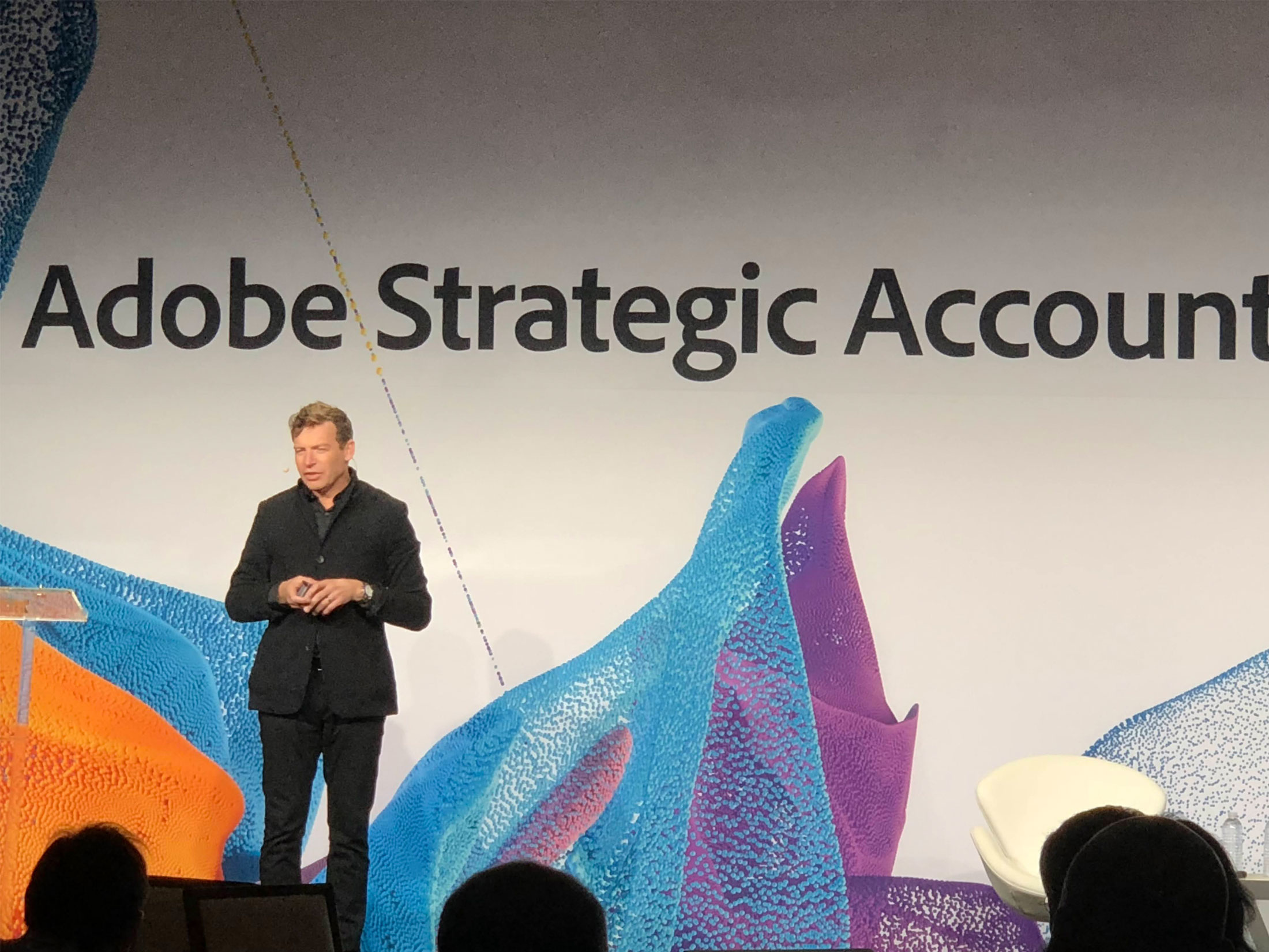Kelly Smith speaking at Adobe