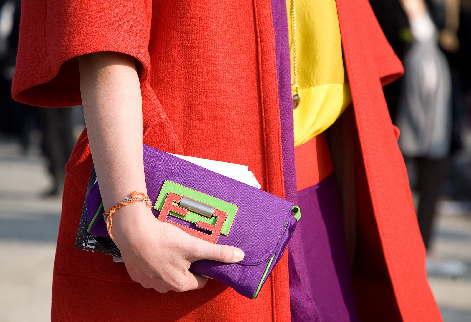 pOutside Paris Fashion Week in 2011p