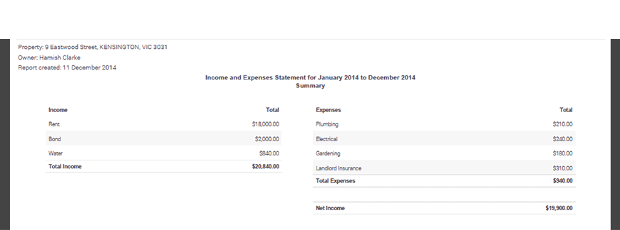 Recording bond from tenant into payment tracking tool