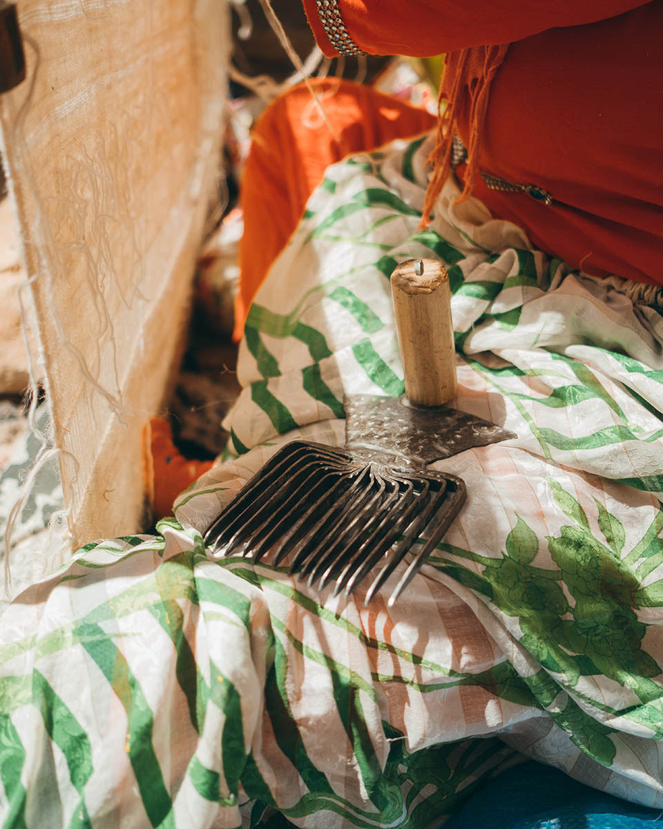 A traditional weaver's comb that is used the women in the Anti Atlas.