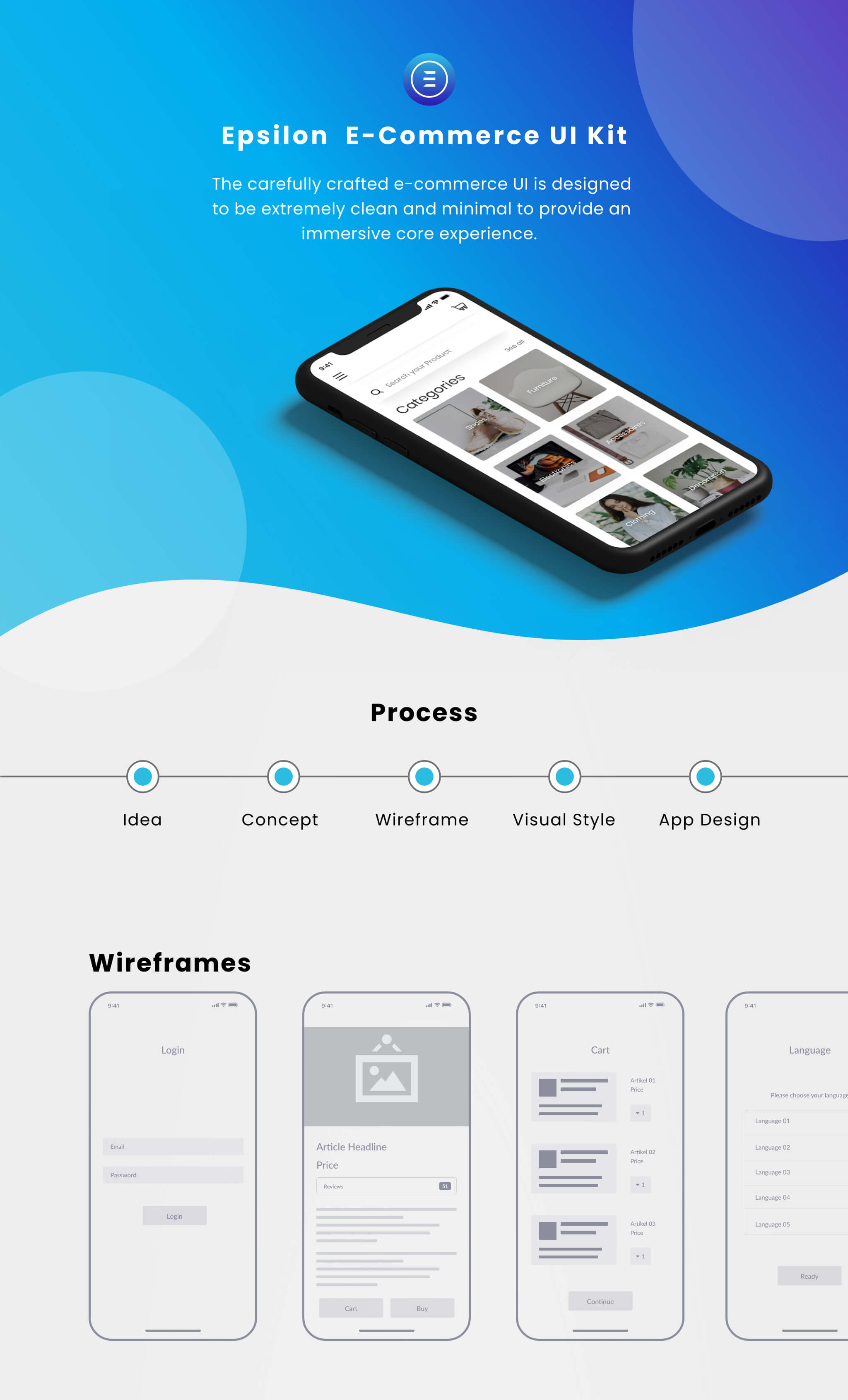 Epsilon UI-Kit App Design