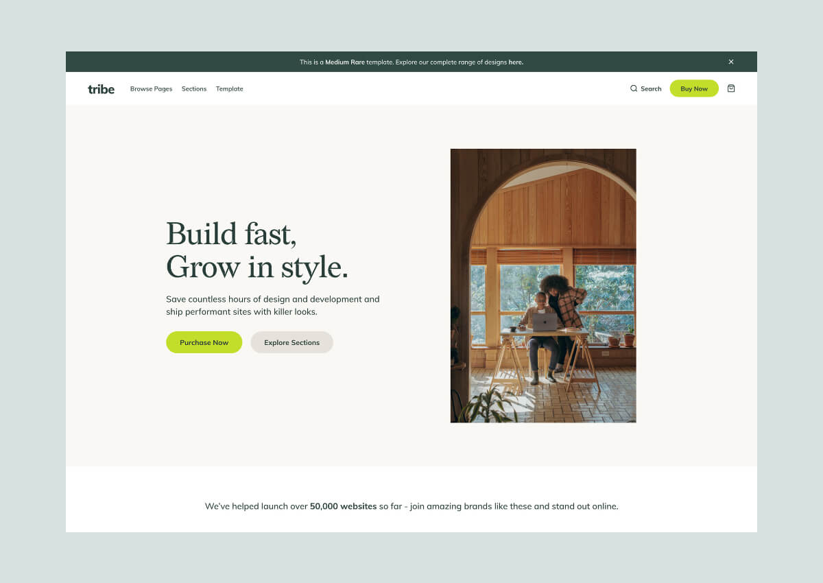 Tribe Webflow Tempate