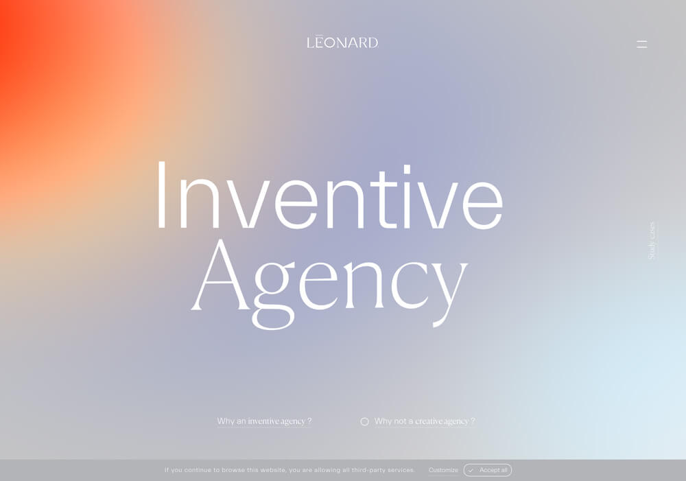 Webdesign Beispiel Leonard Agentur.