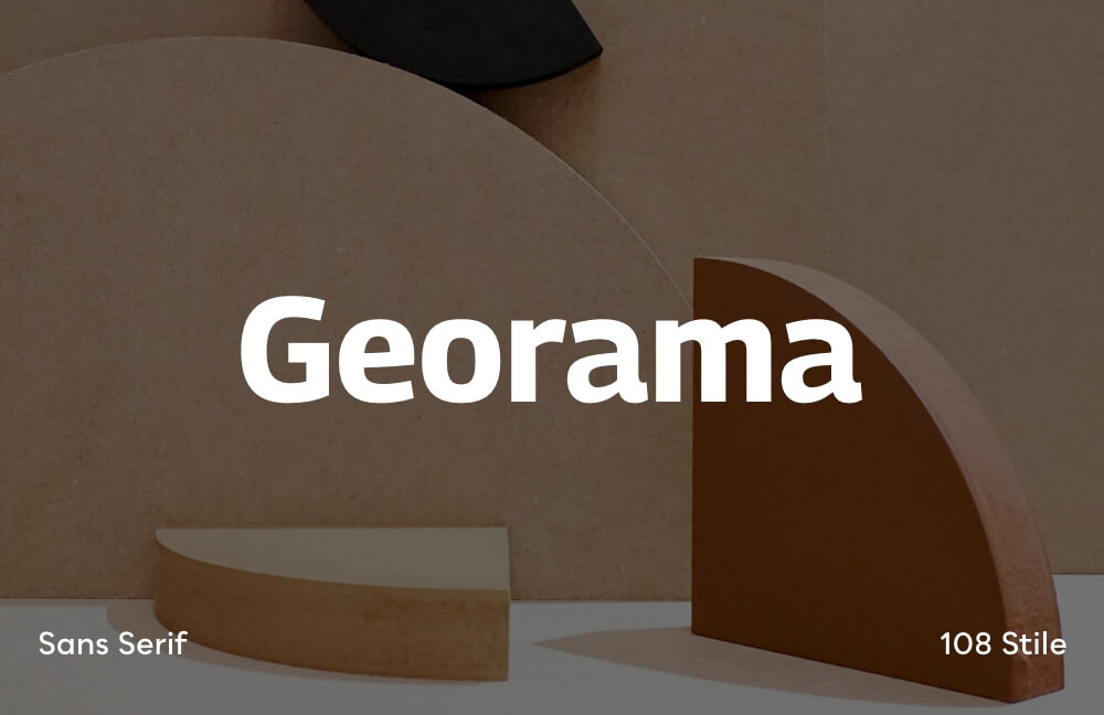 Variable Schriftart Vorschau Georama.