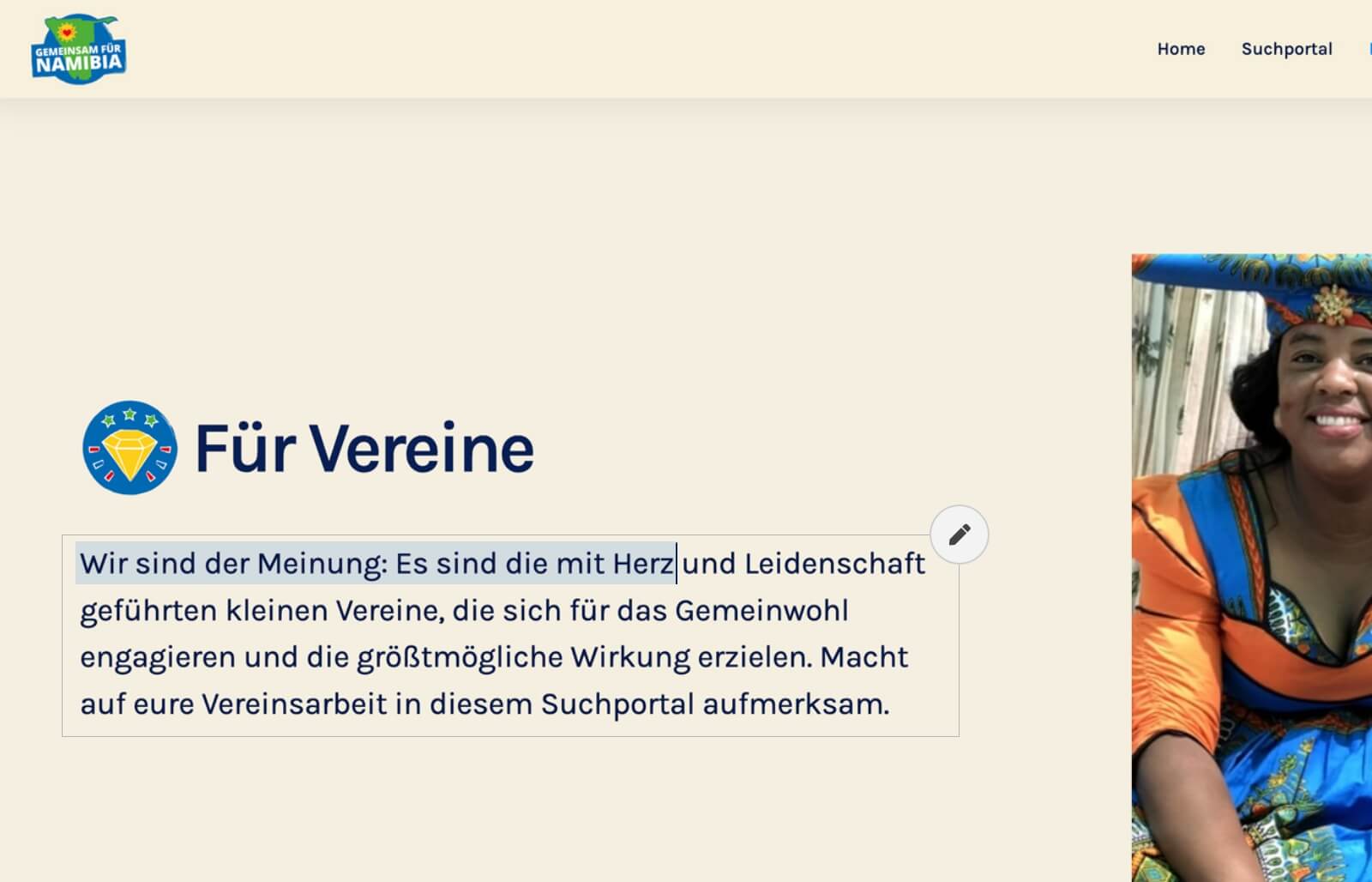 Texte mit dem Webflow Editor ändern.