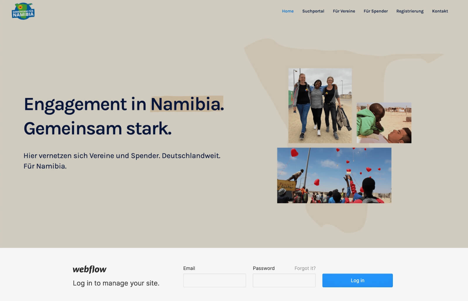 Login in den Webflow Editor.