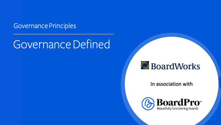 Governance Defined