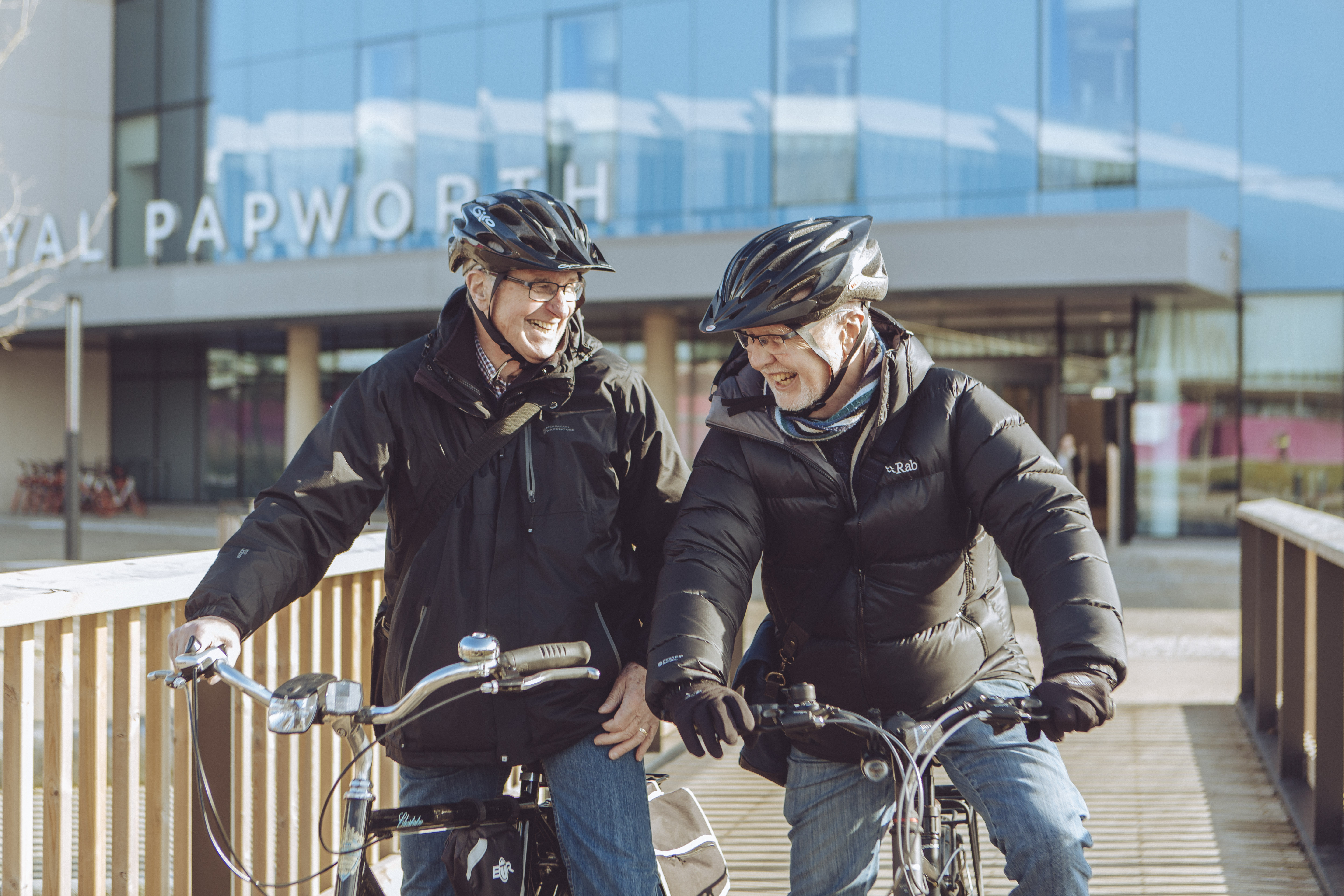 Friends Myles Greensmith and Ron Fish are keen advocates of exercise and pulmonary rehabilitation. They first met at the