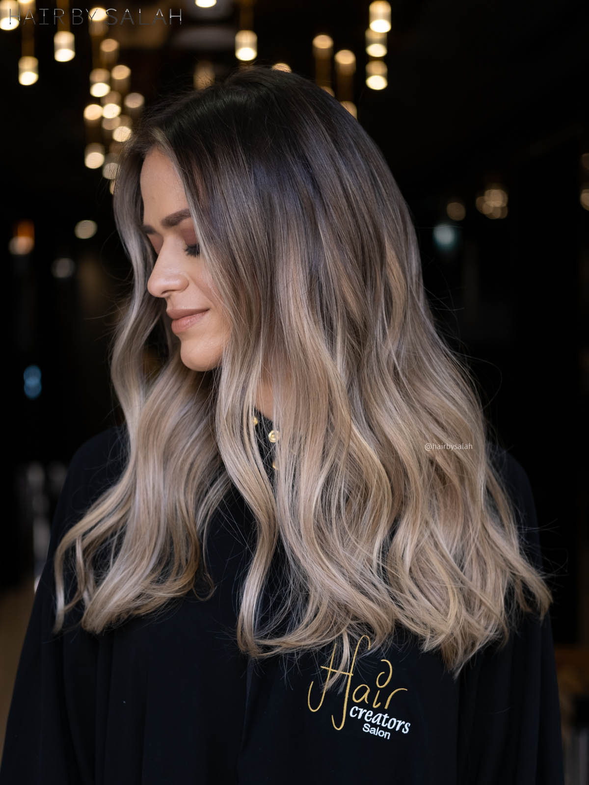 beige blonde balayage