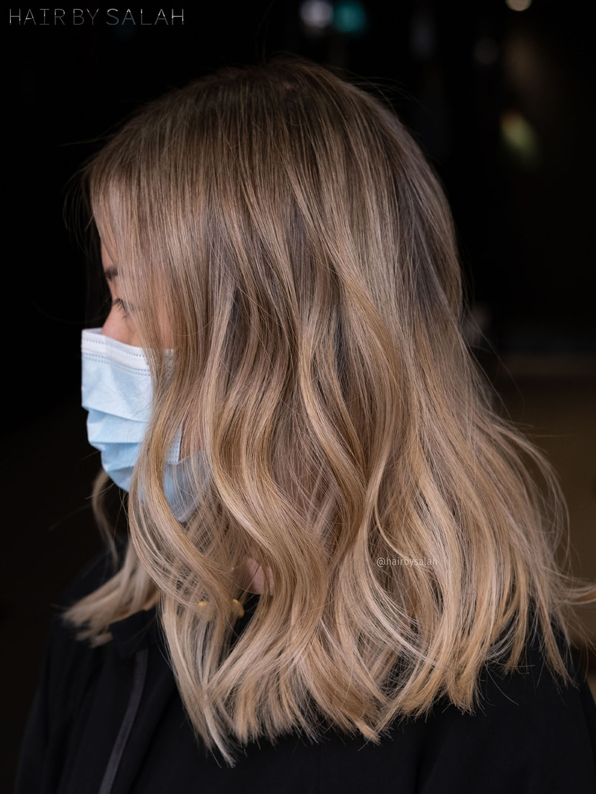 beige blonde balayage