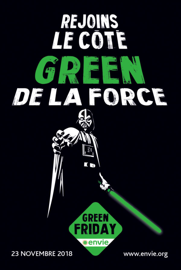 Affiche "Rejoins le côté Green de la force"