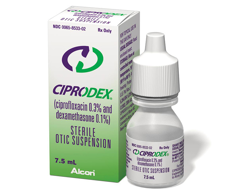 Thuốc nhỏ viêm tai giữa bằng Ciprodex