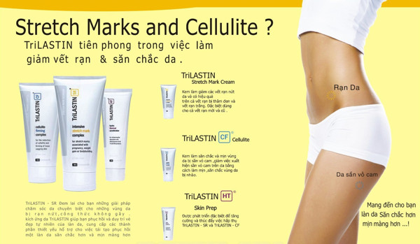 Công dụng kem trị rạn da Trilastin