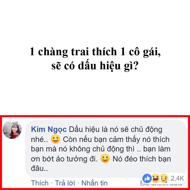 Cô ấy không giữ khoảng cách với bạn