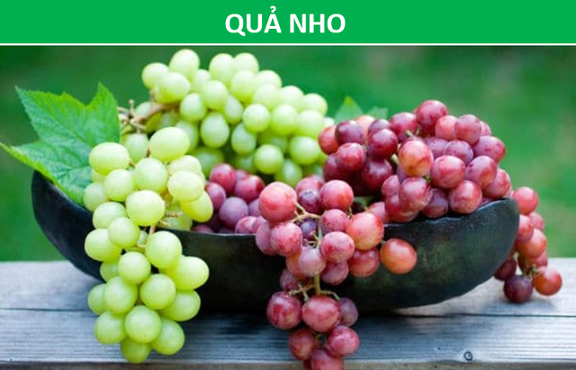 Quả nho chống oxy hóa, kháng viêm