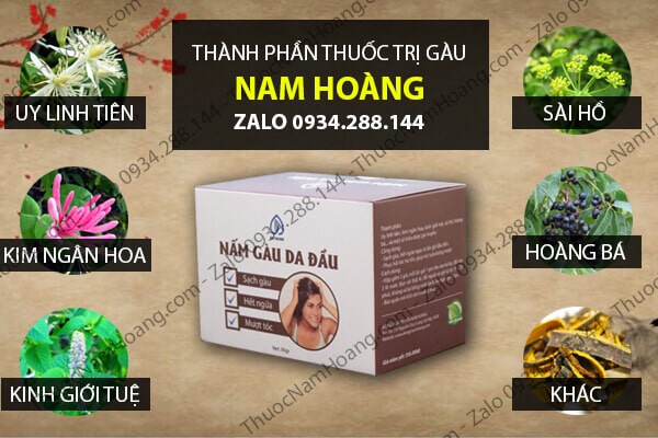 Thuốc trị gàu nam hoàng