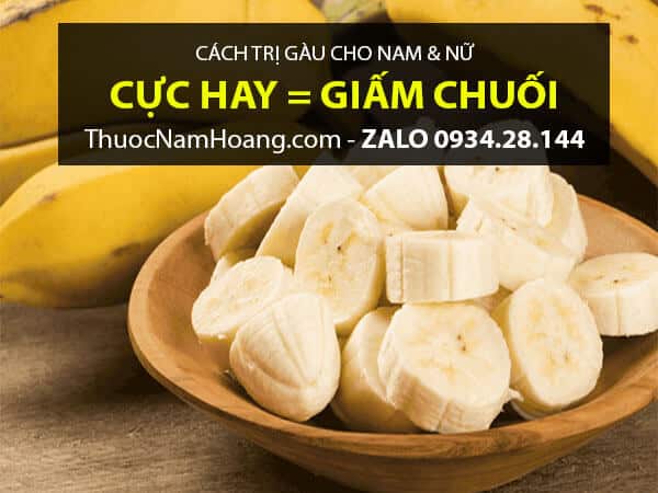 trị gàu cho nam Chuối với Giấm
