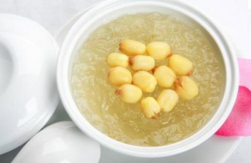 cách chưng tổ yến với hạt sen