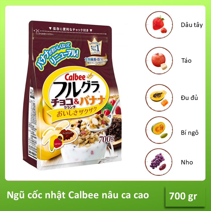 Ngũ cốc Calbee màu nâu