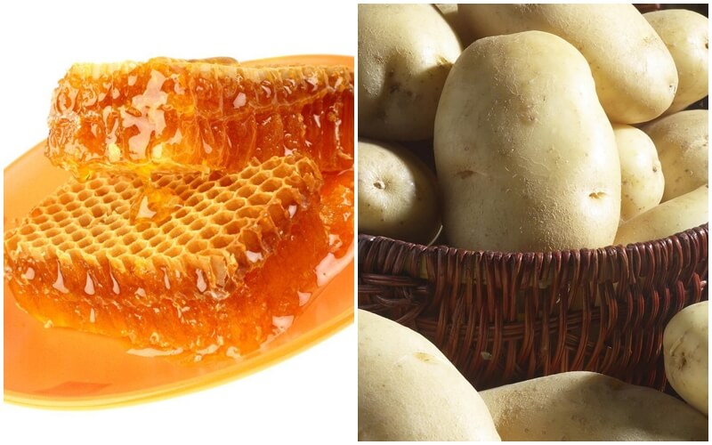 triệt lông nách bằng mật ong and khoai tây