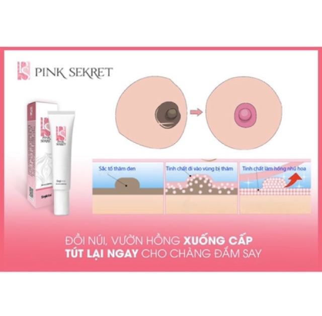 kem hồng nhũ hoa Pink Sekret