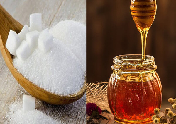 Cách tẩy ria mép bằng đường