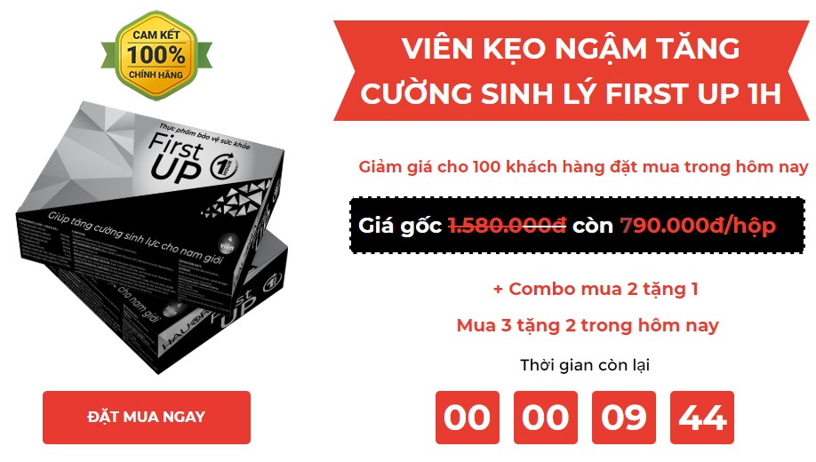 First Up 1h giá bao nhiêu