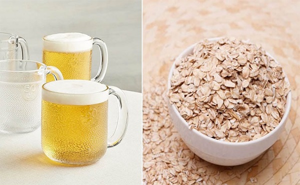 Cách làm trắng da bằng bia & yến mạch