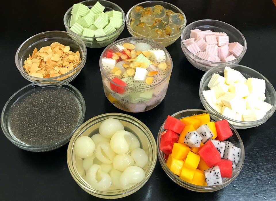 mua nguyên liệu nấu chè khúc bạch