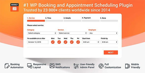 Bookly PRO – Core Plugin – Appointment Booking And Scheduling Software System Bookly PRO – Core Plugin – Appointment Booking And Scheduling Software System