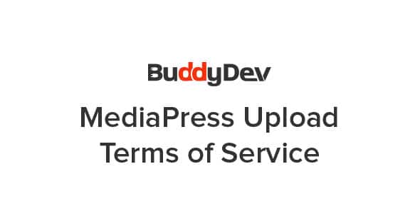 MediaPress Upload Terms Of Service